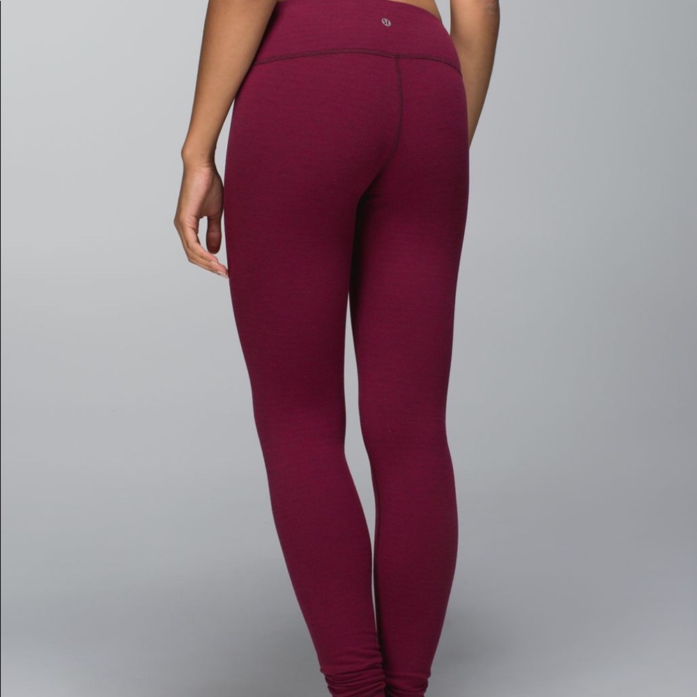 lululemon Wunder Under Pant Coco Pique Red 6/S